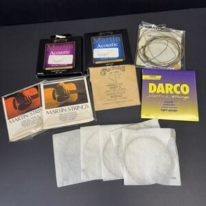 Mixed Lot Of Martin & Co Guitar Strings 80/20 Bronze Light Acoustic Electric
